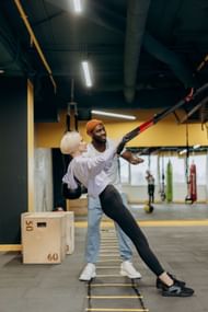 Include face pulls with external rotations in your list of muscular endurance exercises. (Image via Pexels/ Mikhail Nilov)